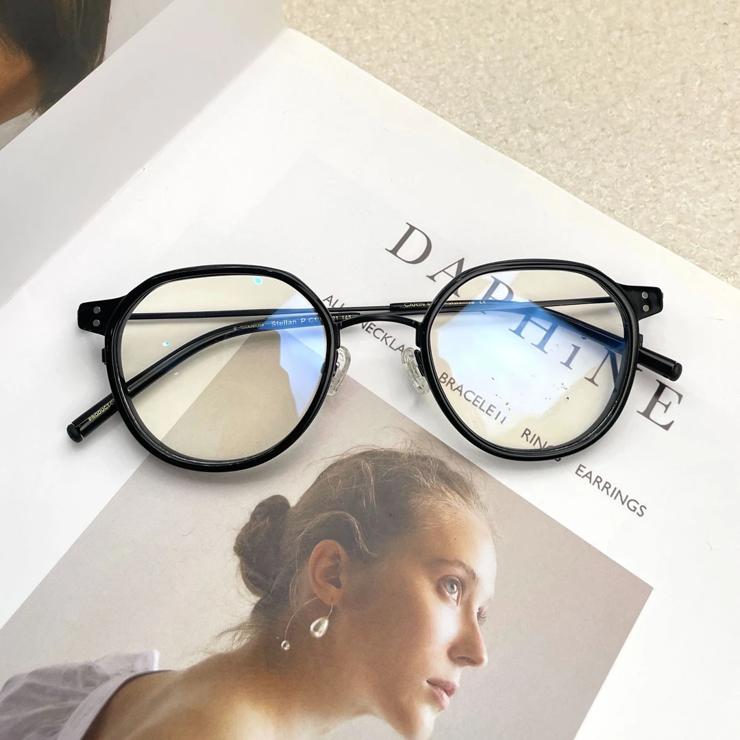[大脸推荐]卡家Stellan面宽145超轻钛镜框女款网红时尚舒适耐用