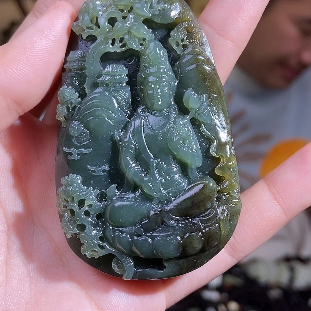 和田玉未镶嵌颈饰