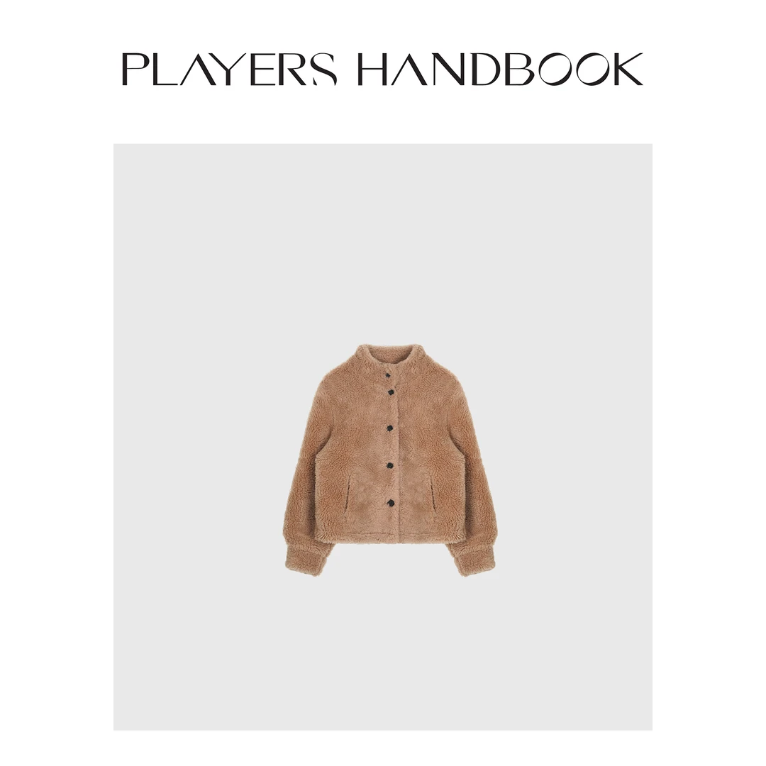 PH西班牙进口羊羔毛卷卷休闲时尚立领外套夹克PH1636