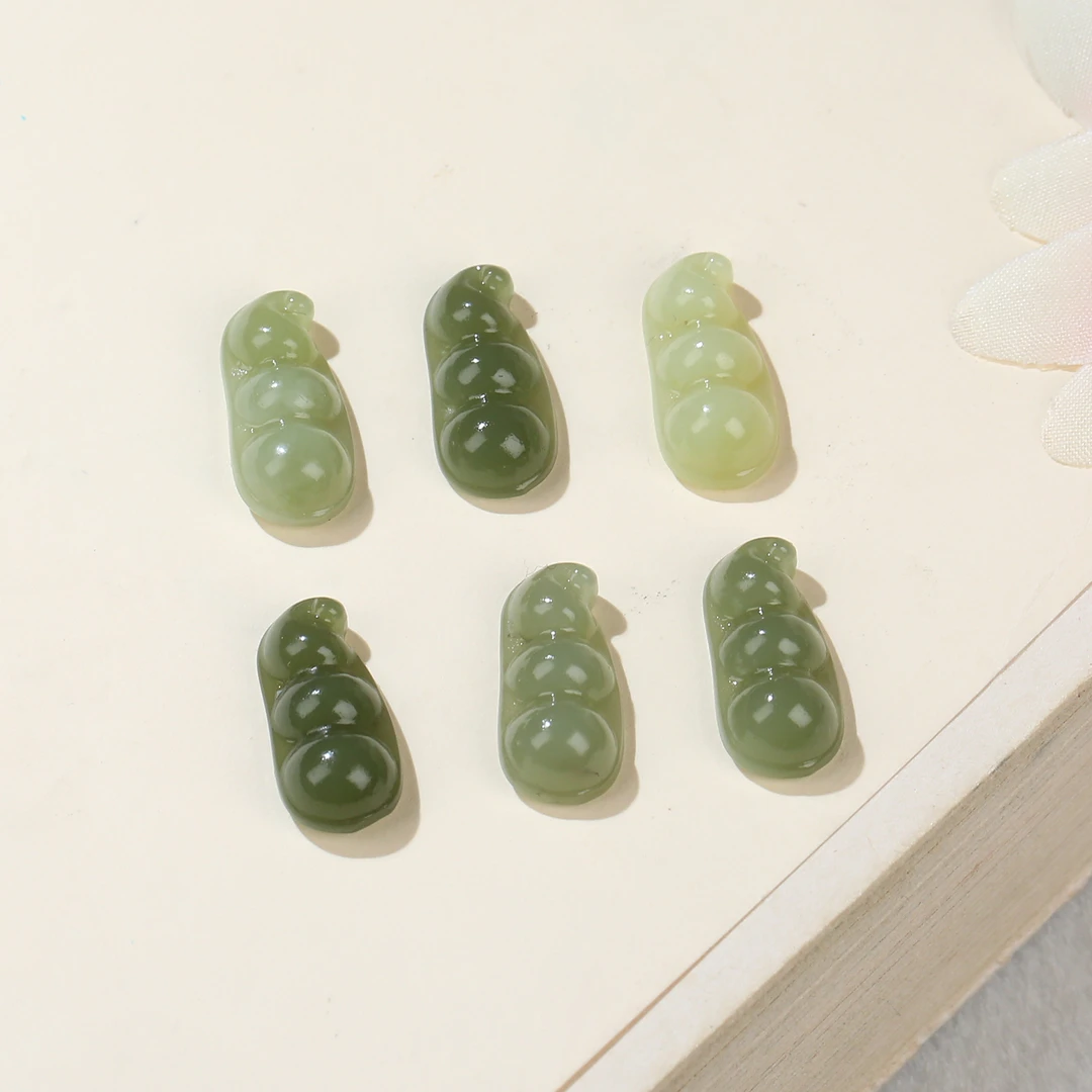 HW【麦子家族】天然和田玉挂件福豆多样性发1 G0959