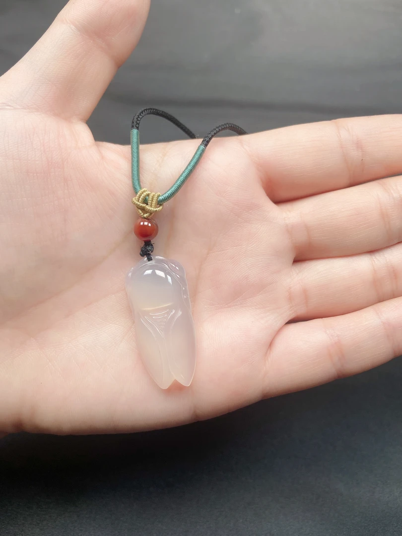 天然玛瑙玉髓金蝉知了高冰高透一鸣惊人配绳多样性发货