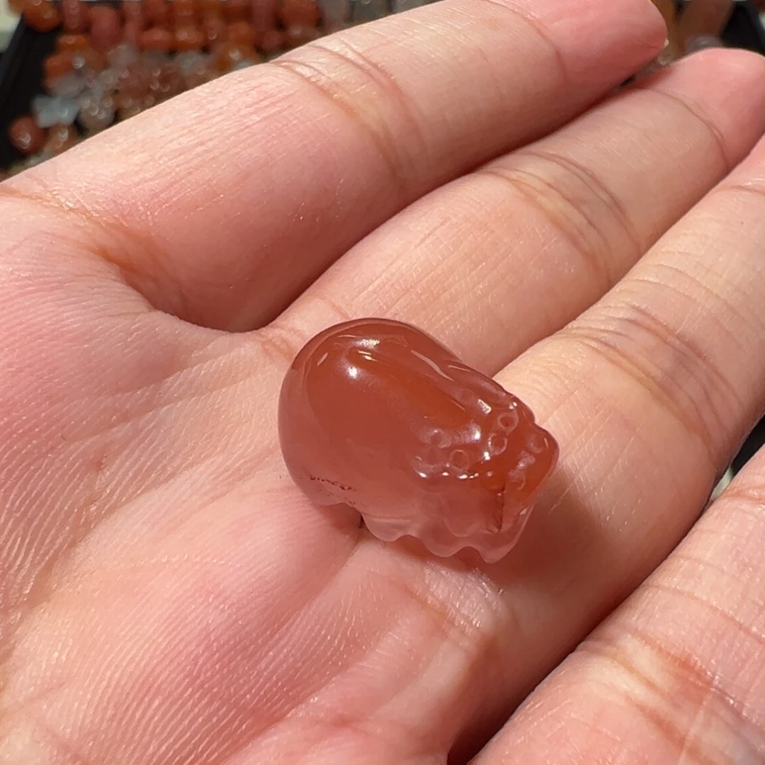 南红玛瑙冰飘未镶嵌貔貅2