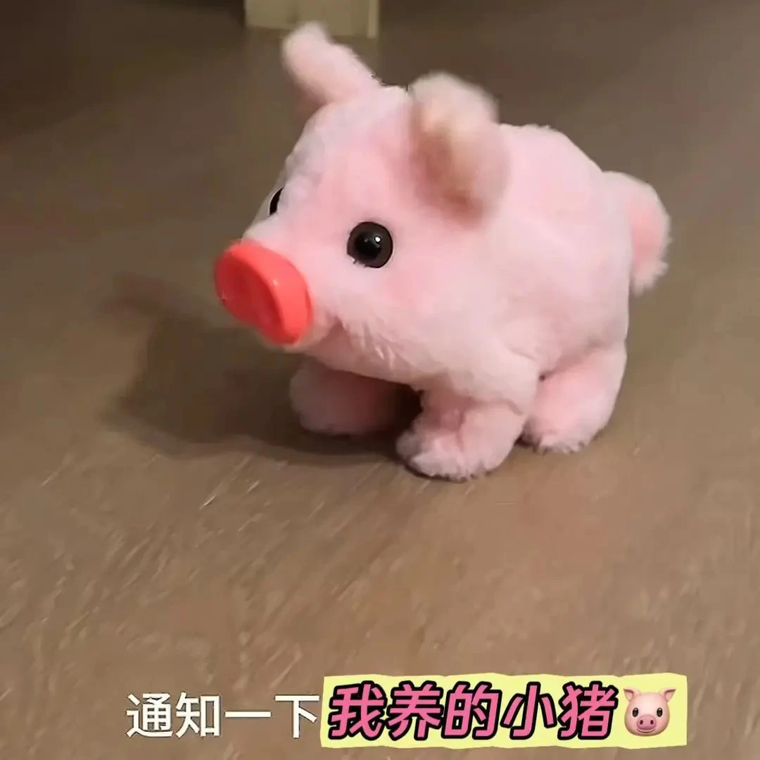 会动出声玩偶可爱摇晃小猪闺蜜生日礼物惊喜创意宠物玩具