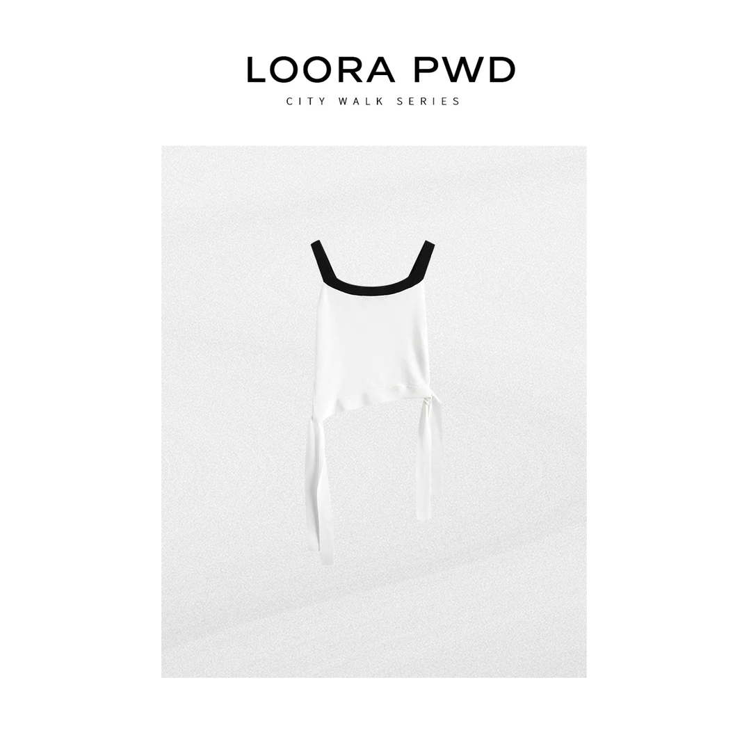 LOORAPWD/罗拉密码【天 丝】夏季百搭设计感韩系背心25CJBI0053N