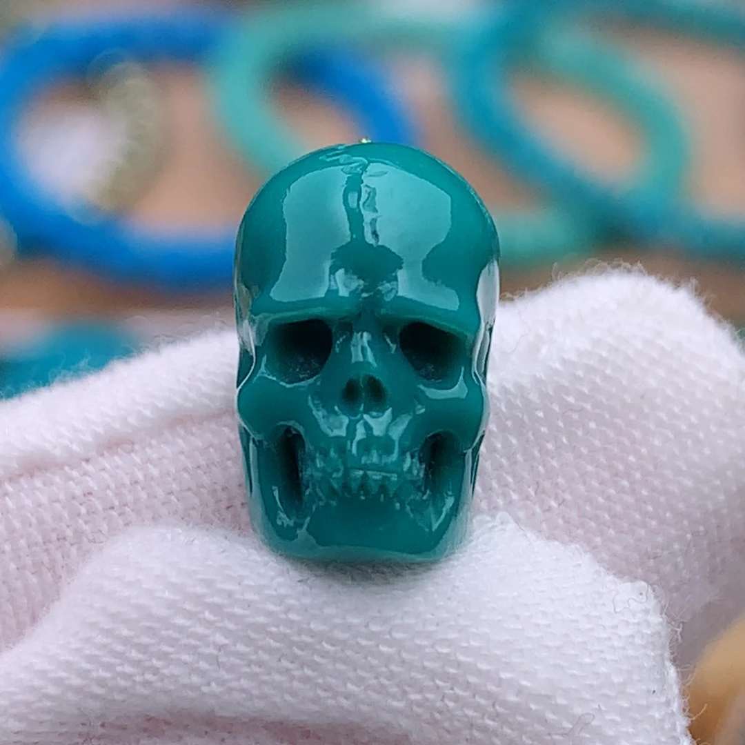 未镶嵌绿松石珠宝奇石8.7mm