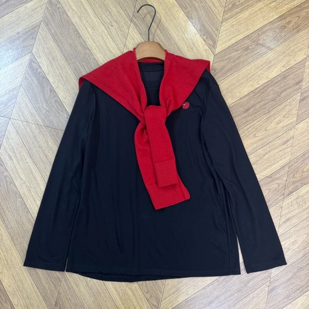 【JINJIN】2025秋冬新款小众设计款2件套长袖上衣（3063）NO退NO换