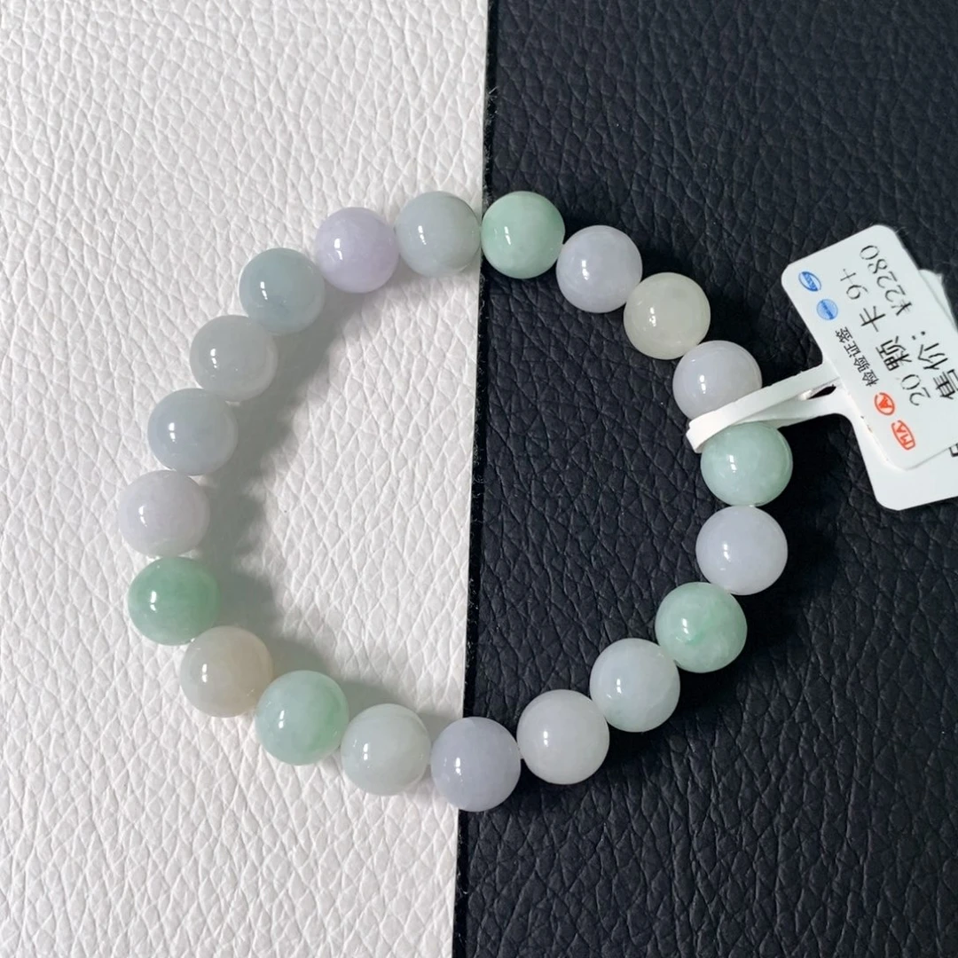 翡翠手串未镶嵌卡 9+