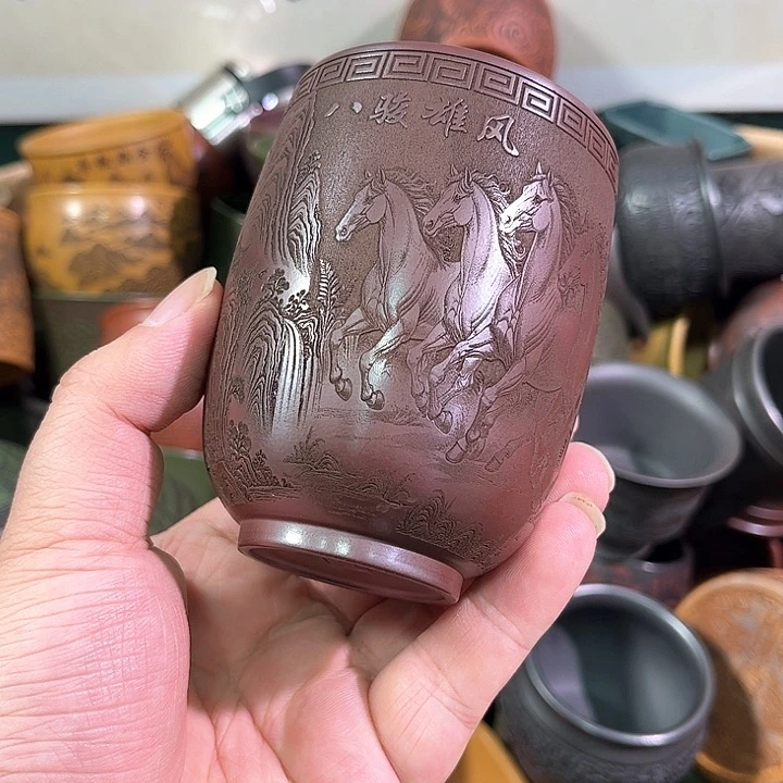 茶杯紫砂全手工紫砂主人杯