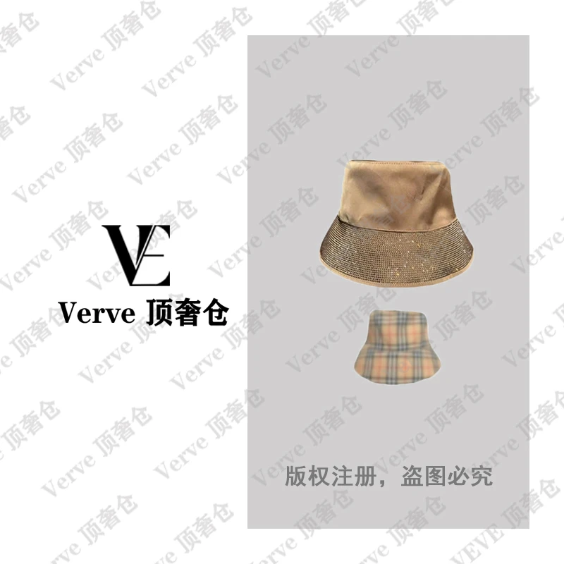 【Verve顶奢仓】2025新款经典烫钻双面渔夫帽
