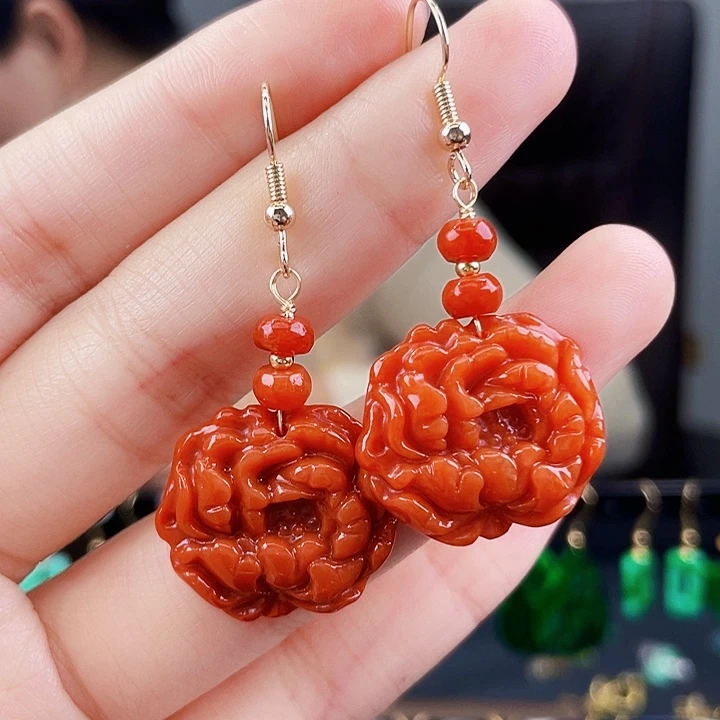 翡翠耳饰未镶嵌饰品