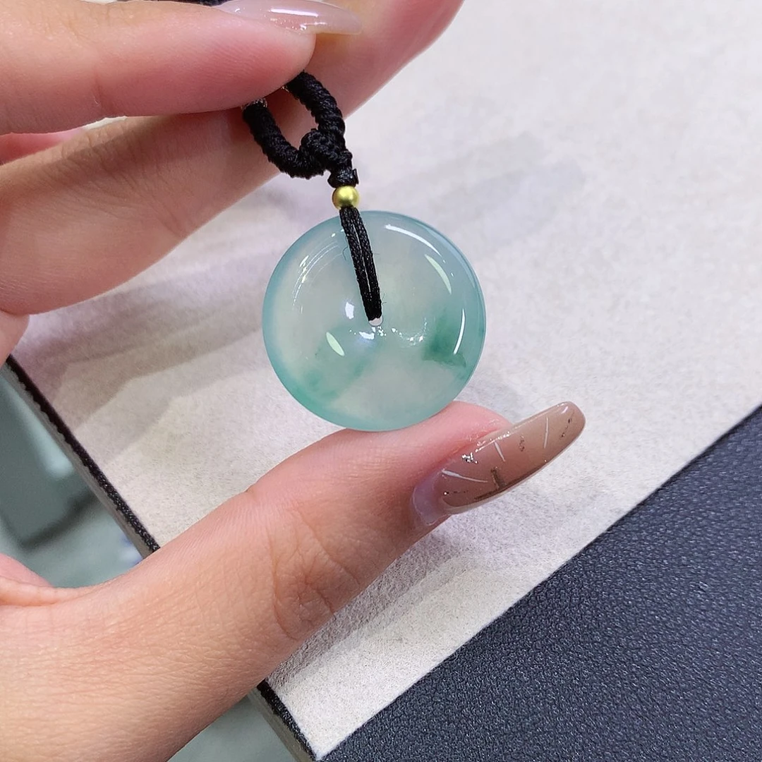 翡翠未镶嵌吊坠(不含链)23.2-5.5