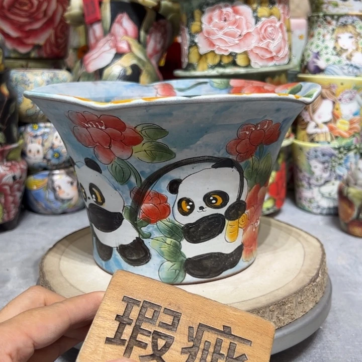 景德镇红陶精品手绘陶瓷