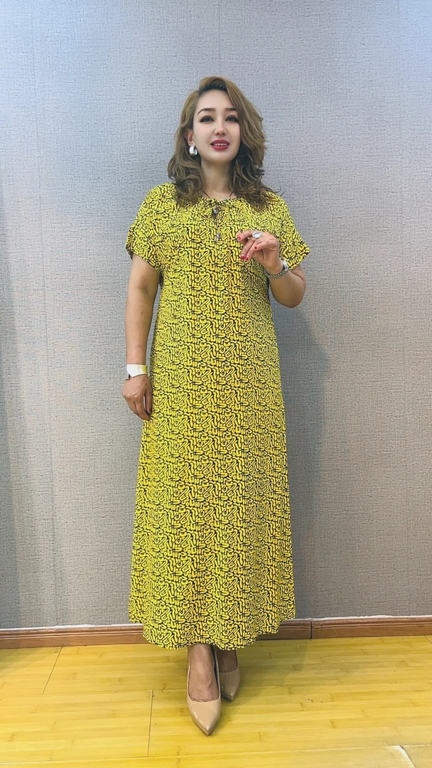 新款夏季短袖时尚连衣裙圆领105