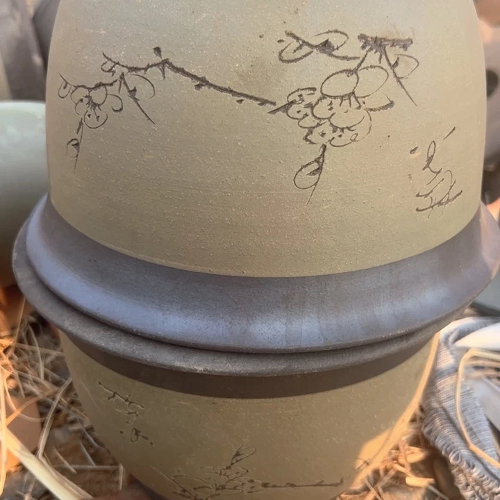 红陶紫砂碗盆口20