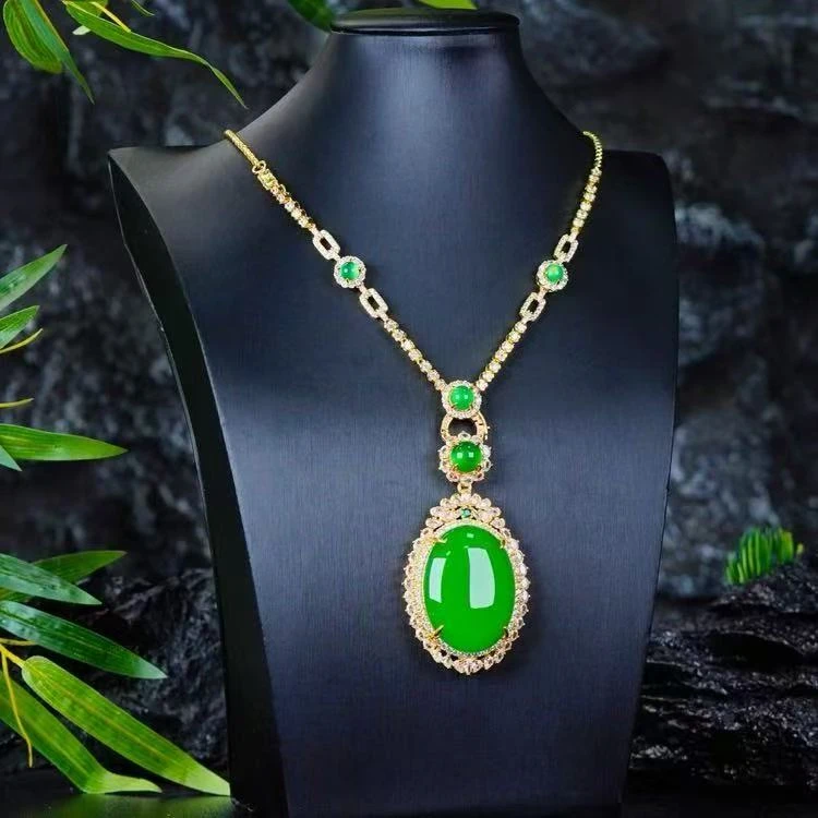 【绿大蛋面】XQ-A81玉美人正品保障天然玉石-大号奢华镶嵌蛋面玉髓