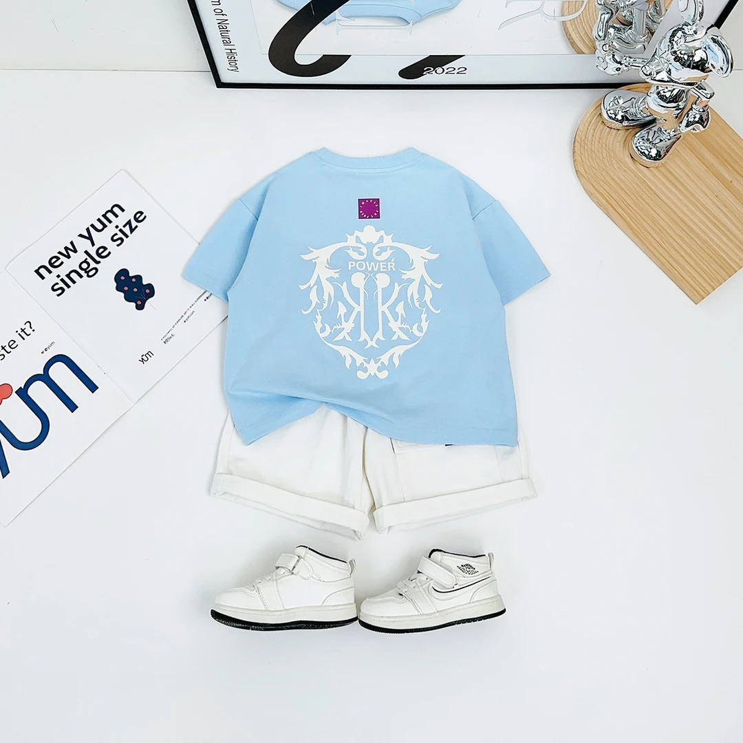 儿童夏短袖T恤夏季男童上衣2025新款夏装潮 FB25148 悠悠童话童装