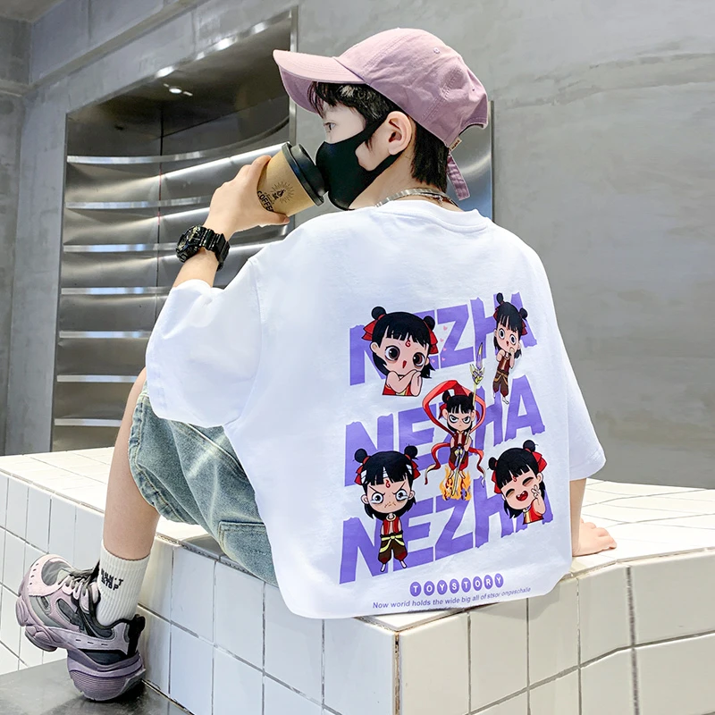 童装男童夏装T恤短袖2025新款中大童纯棉夏款儿童男孩夏季上衣潮t