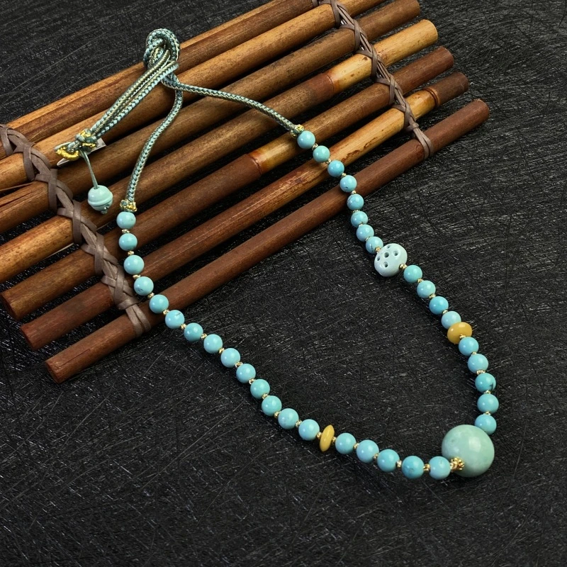 松石diy项链DLF1599