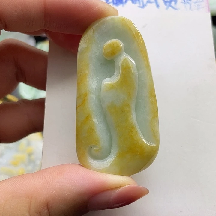 翡翠未镶嵌颈饰天然翡翠