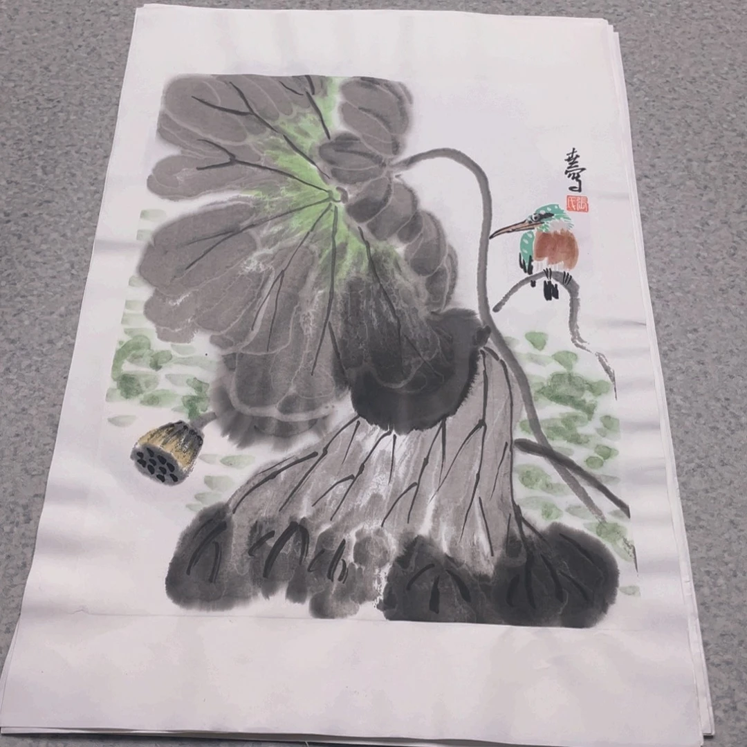 国画1.4平尺纯手绘国画作品