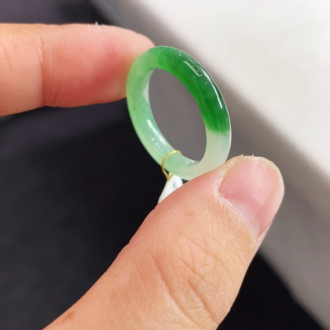 翡翠未镶嵌戒指15-16号