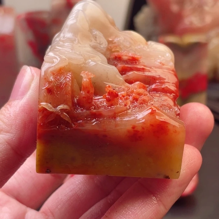 寿山石结晶地通透