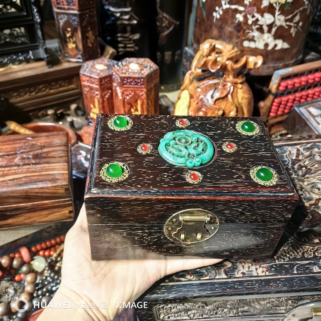 木Cx 带镶嵌紫檀盒。108＋手持