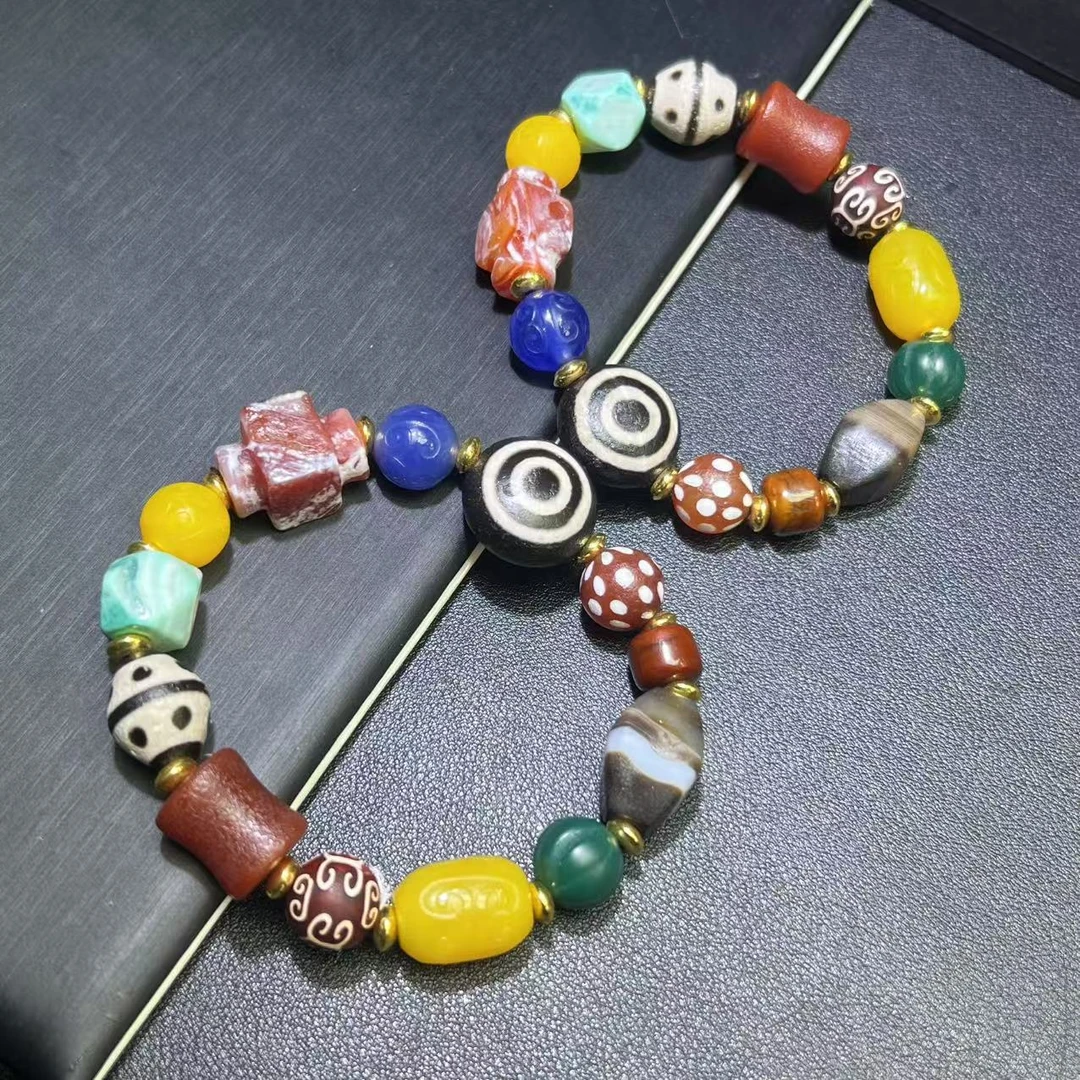 面面来财珠宝S8199-多宝老型珠玛瑙手串-多样性发其一