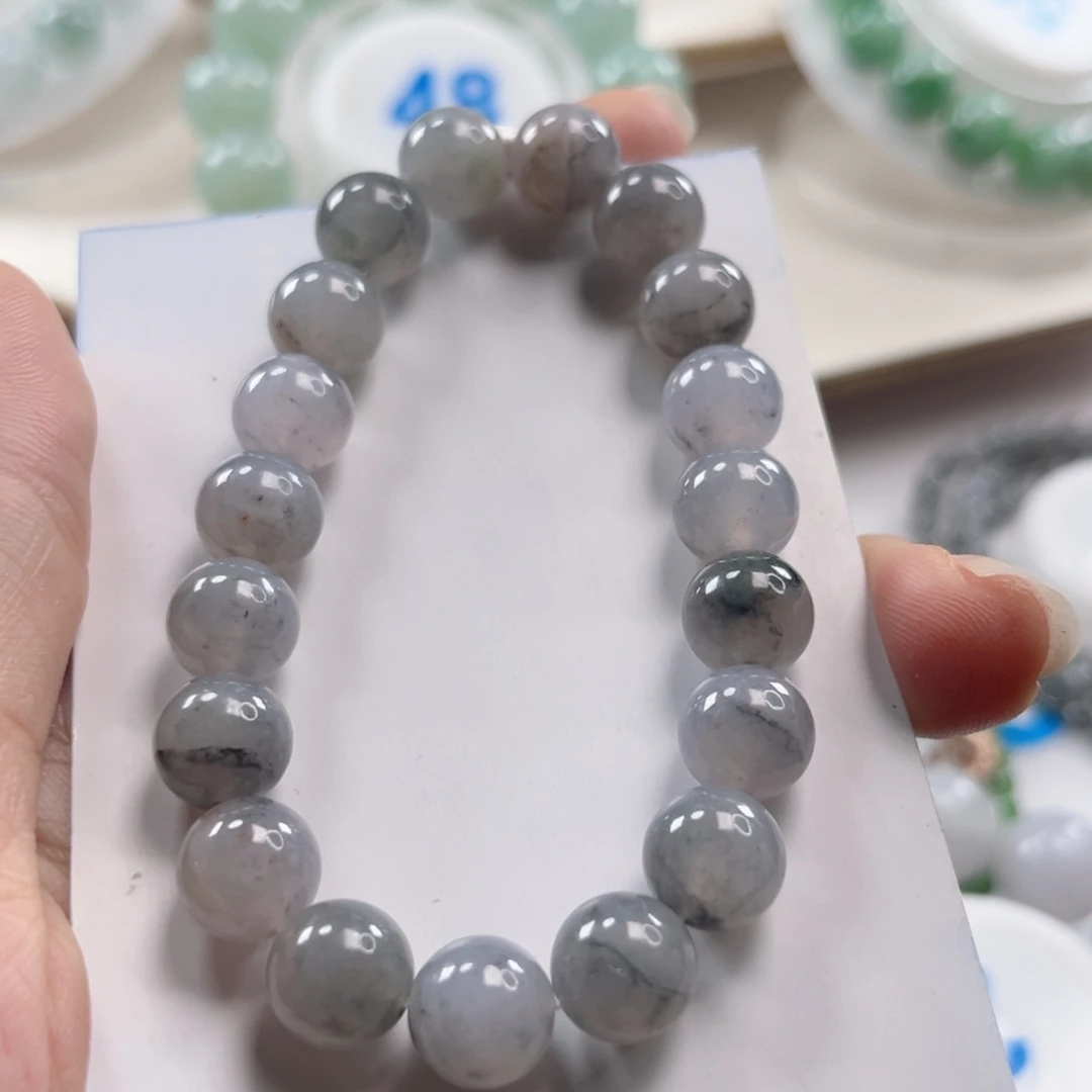 翡翠未镶嵌手链手串10