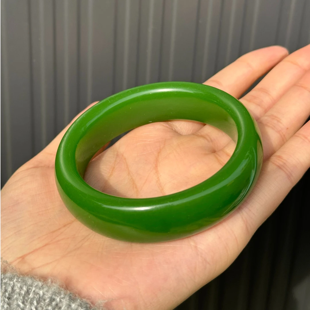 【匠心甄选】工艺珍藏-074绿轮胎镯