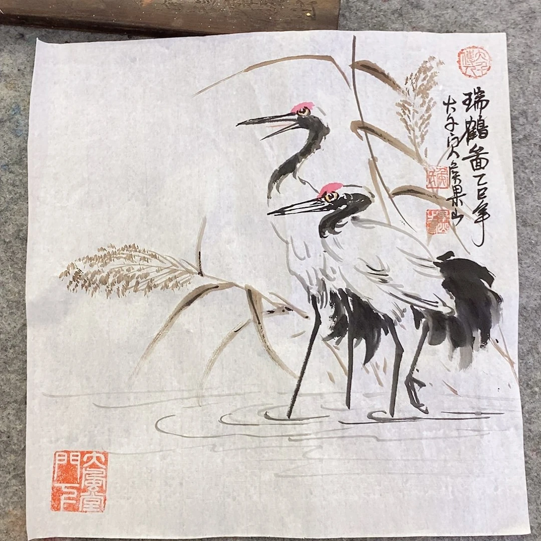 尹***洋国画大风堂嫡传-侯果山老师作品路