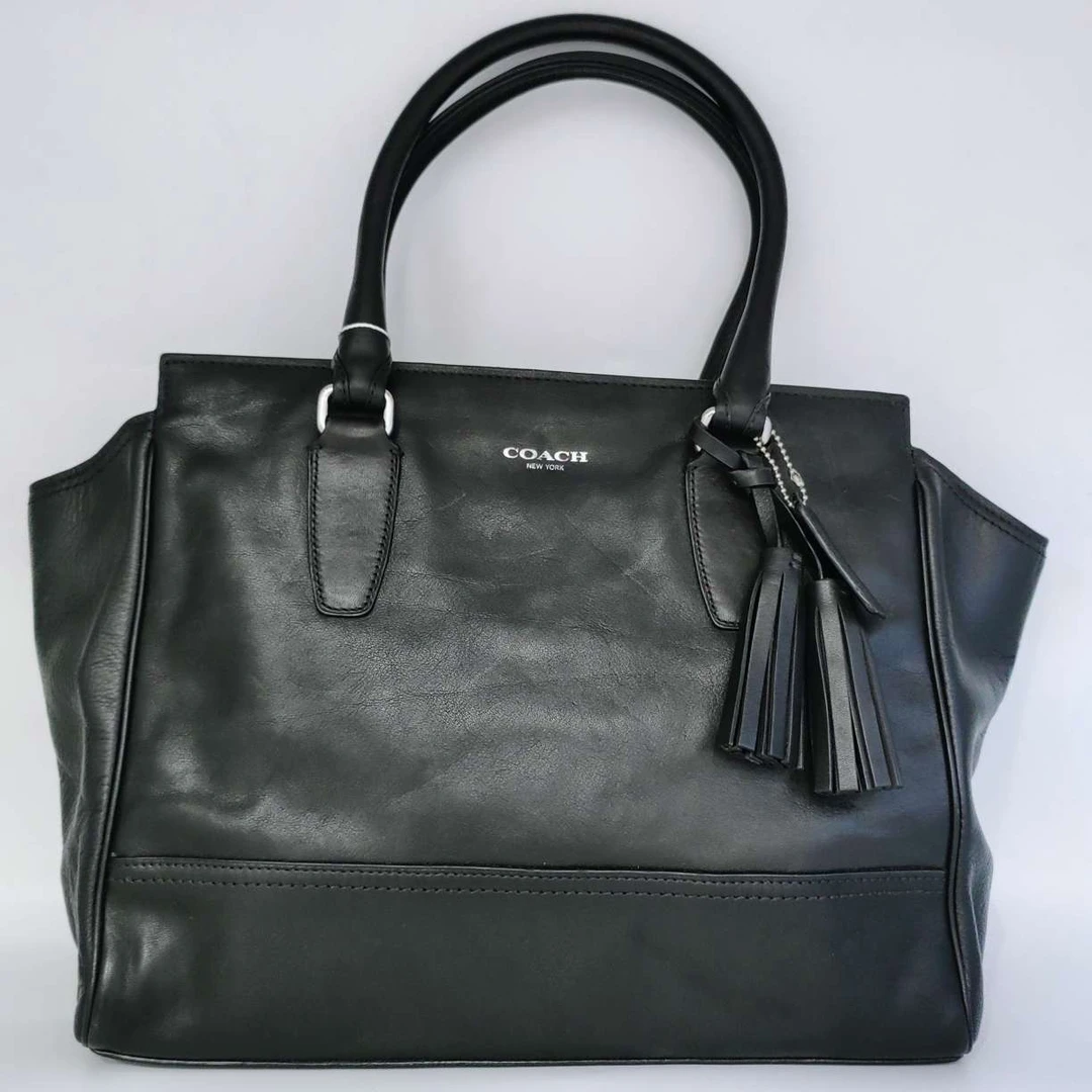 95新 COACH/蔻驰 黑色托特包 1400 5152