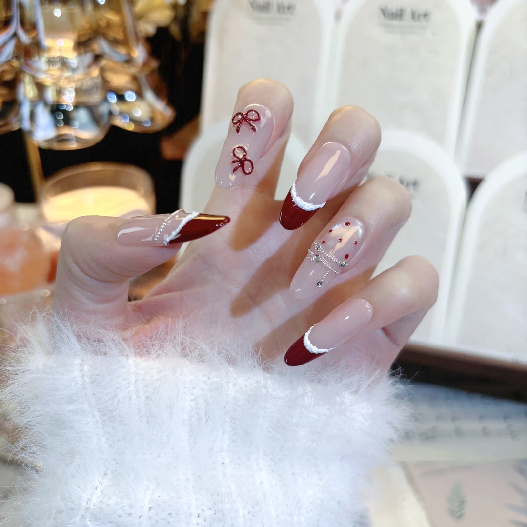 法式甜梦  轻奢手工穿戴甲