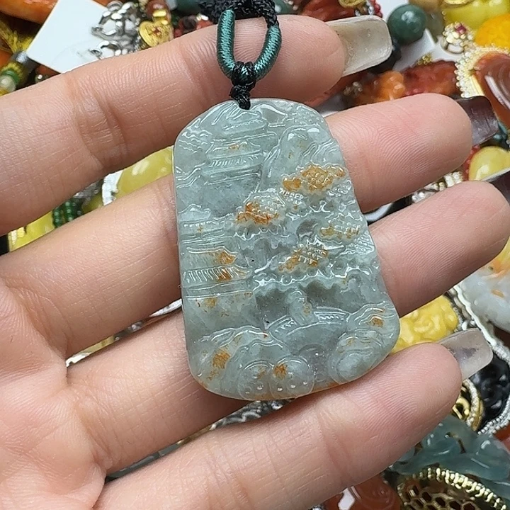 翡翠未镶嵌项链翡翠