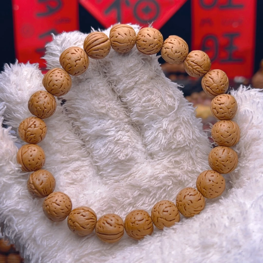 桃核手串1.1野生小金蟾