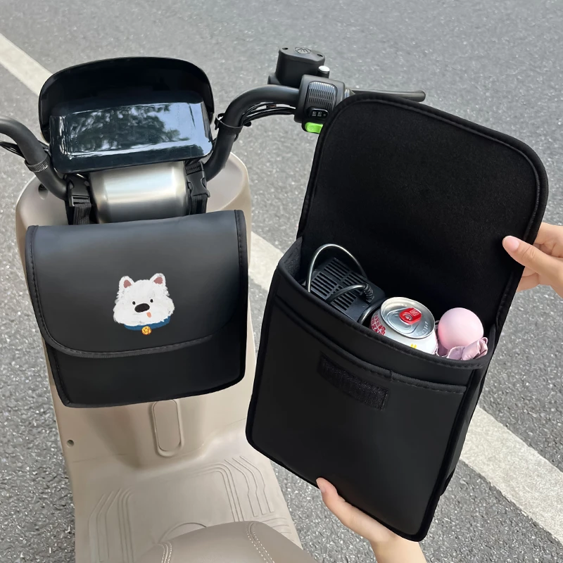 电动车前置物兜防水挂包2025新款防尘挂袋电瓶车三轮车收纳神器女