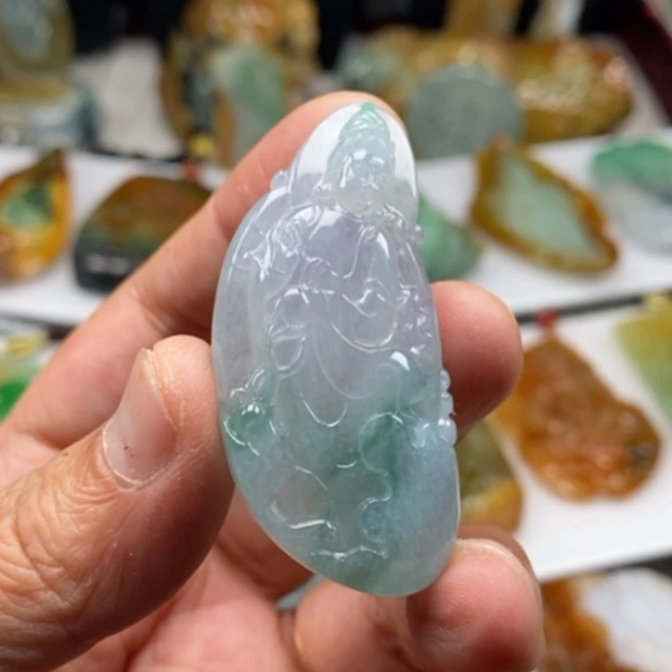 【闪购商品】翡翠颈饰未镶嵌层**入缅甸翡翠A货吊坠