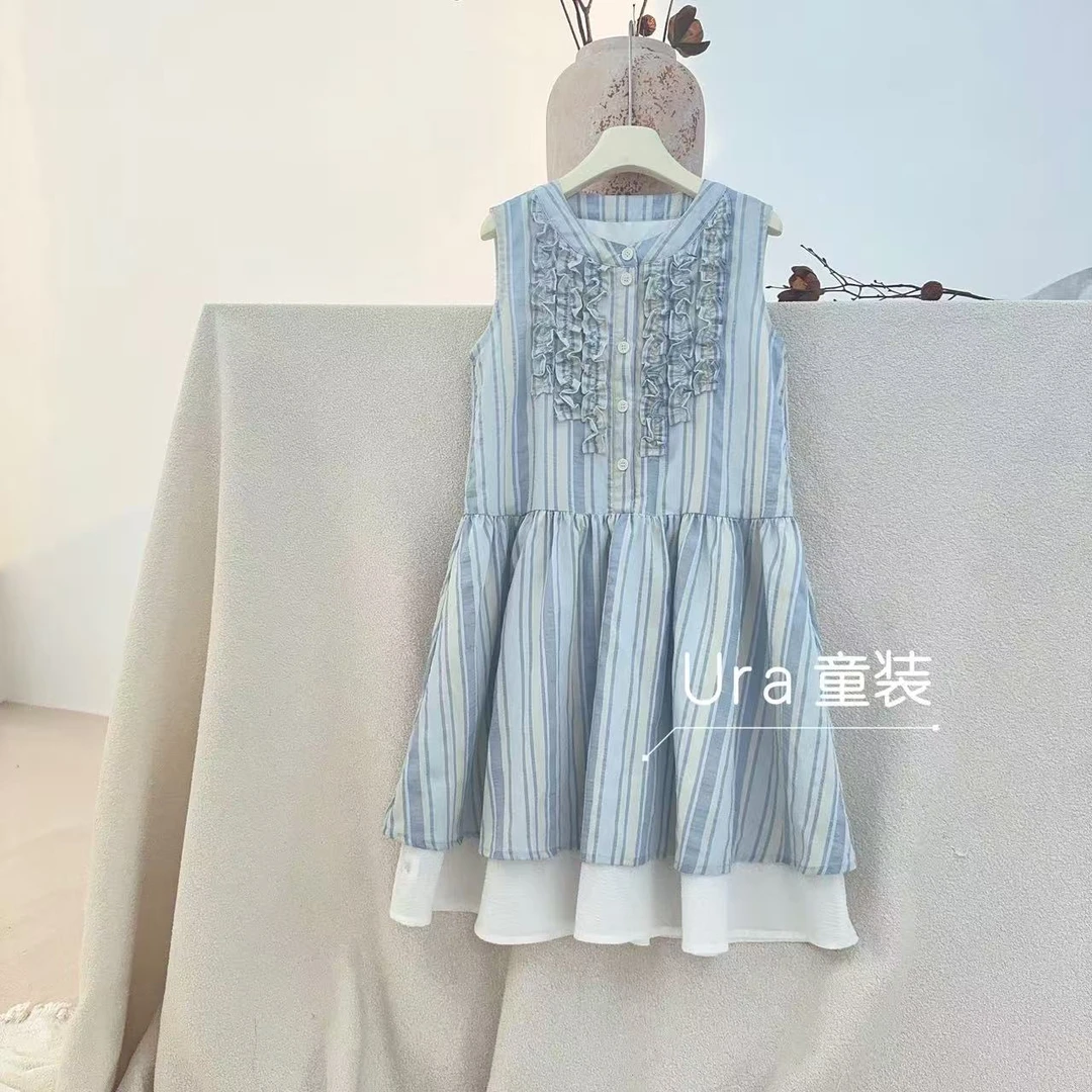【元气少女】夏季亲子背心纯棉连衣裙   UQ25125