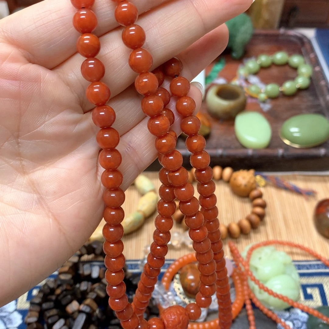 南红玛瑙手链未镶嵌S****?