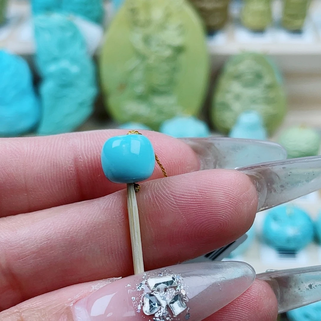 绿松石未镶嵌珠宝奇石9.5*8.5m