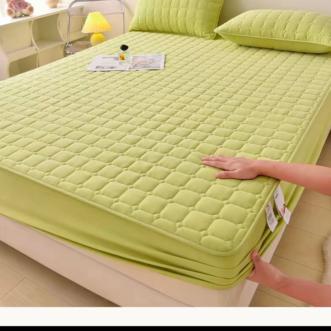 A类原棉加厚夹棉床笠单件防滑席梦思家用床垫保护套
