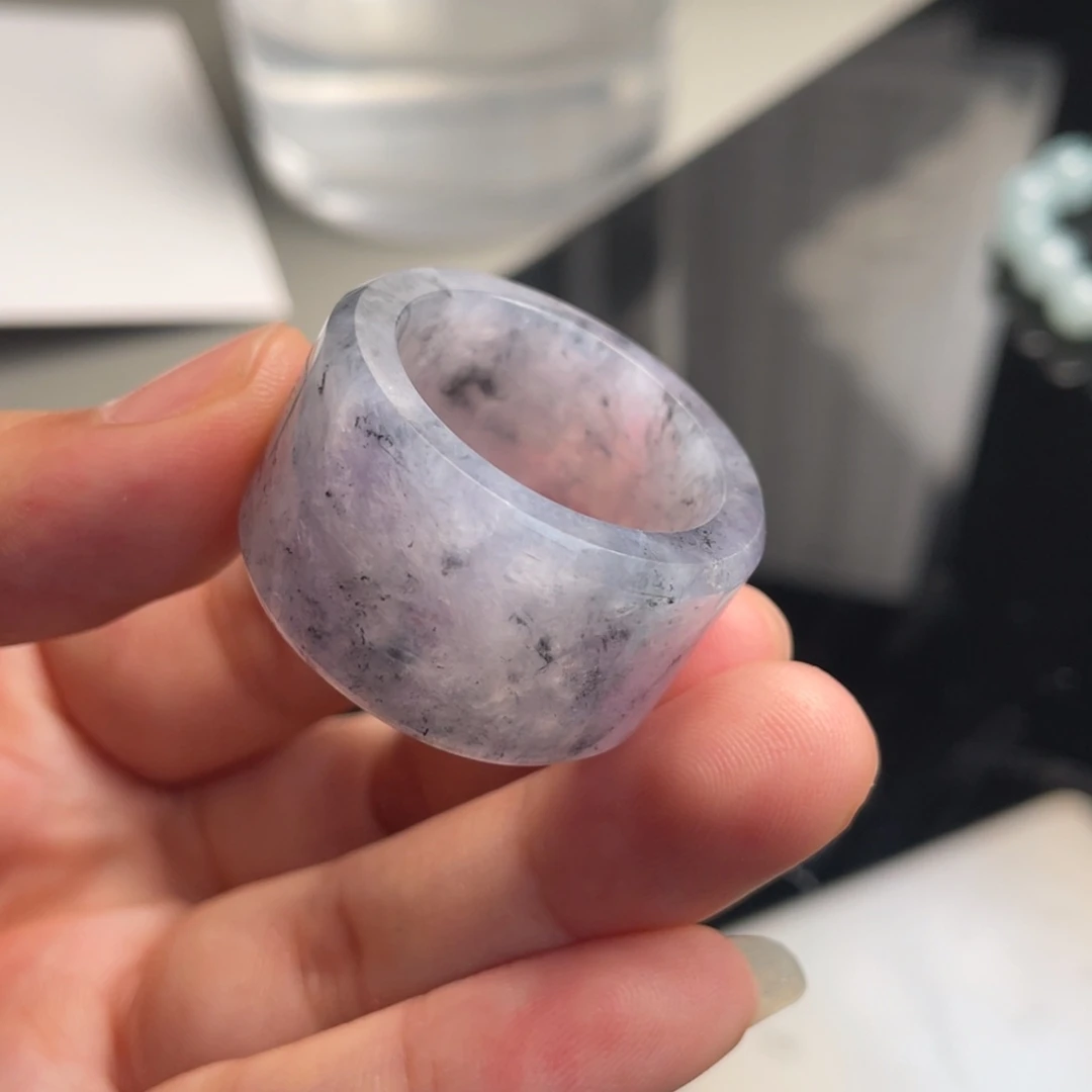 未镶嵌定制翡翠宽版紫乌鸡