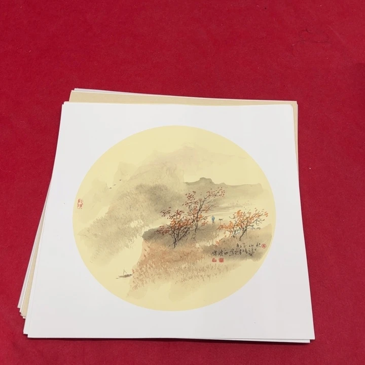 国画花鸟等图案为主的