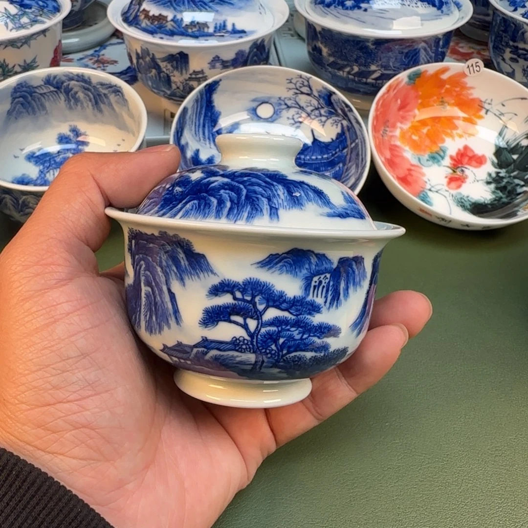 纯手工纯手绘茶具石头15