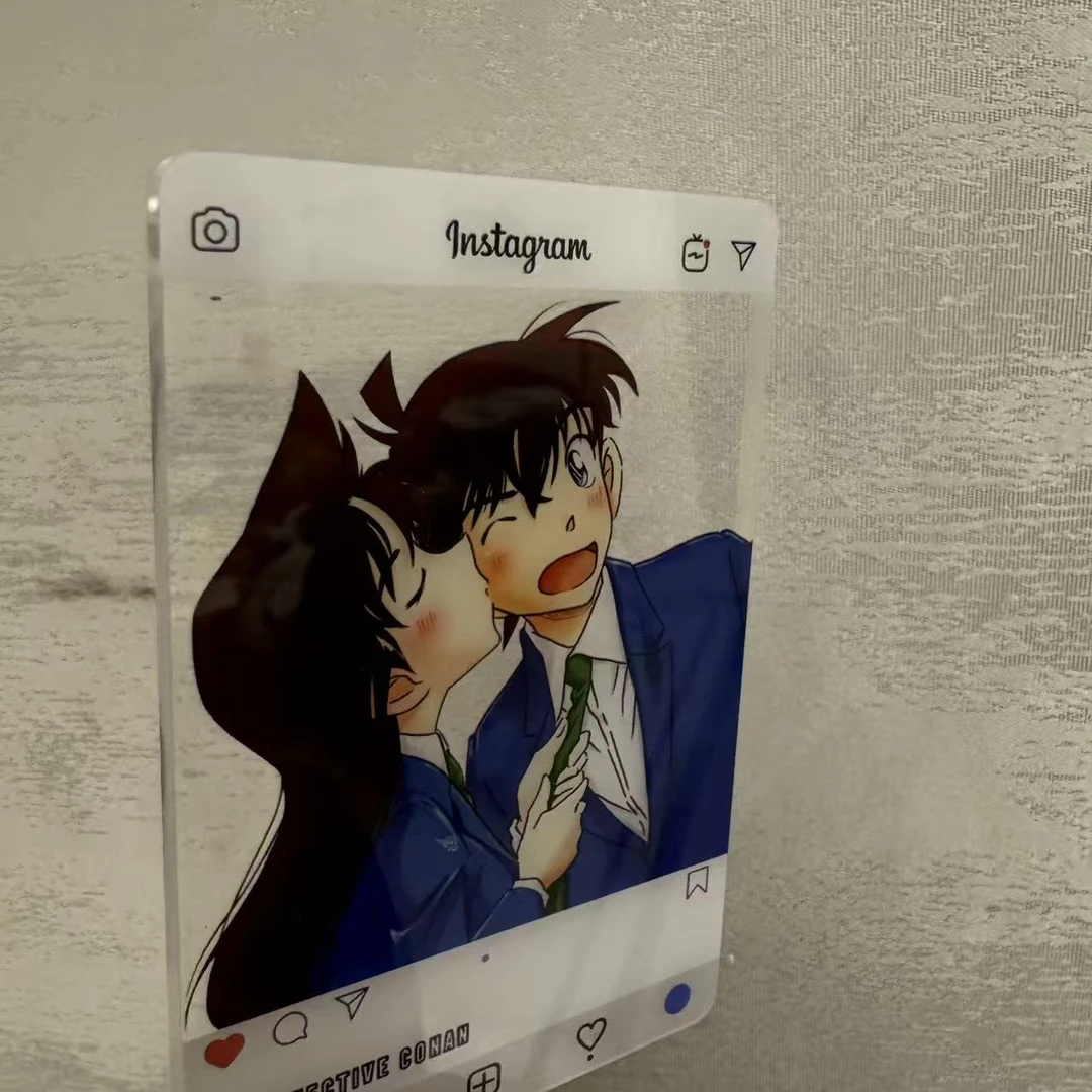 精雕卡砖柯南INS风透卡冰箱贴