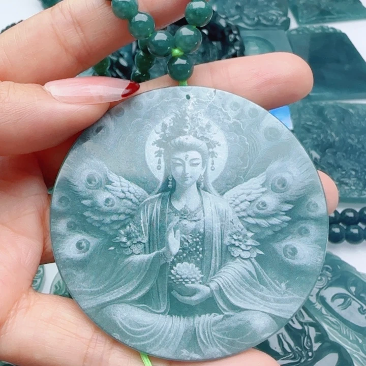 翡翠未镶嵌颈饰多样性发货天然A货翡翠