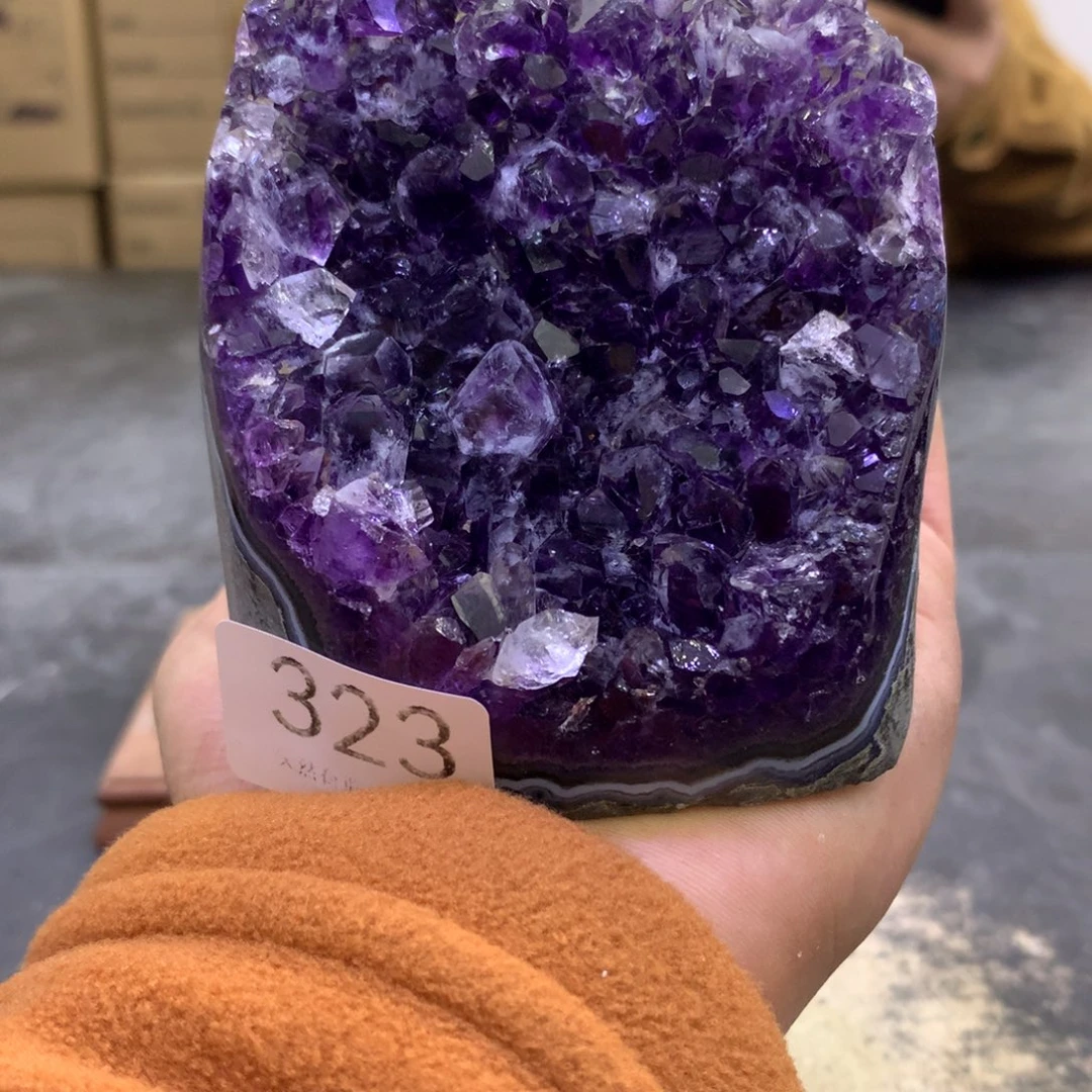 水晶摆件未镶嵌紫晶323