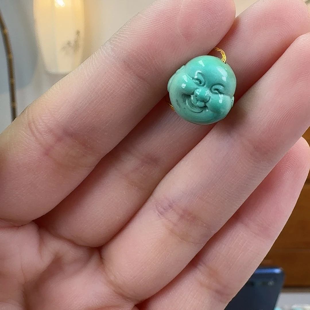 绿松石未镶嵌挂件