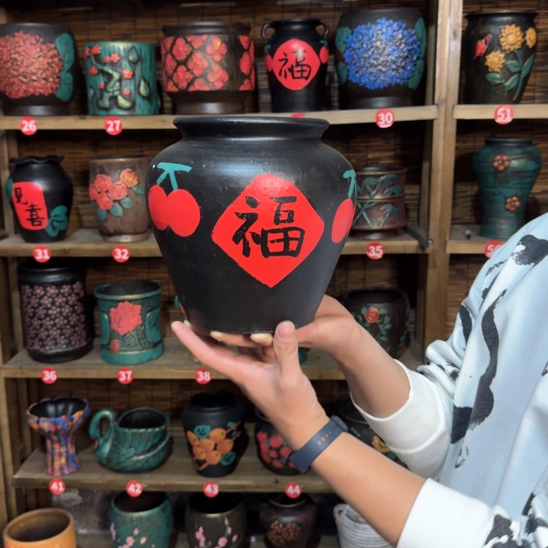 带孔高端浮雕花盆炸炸炸