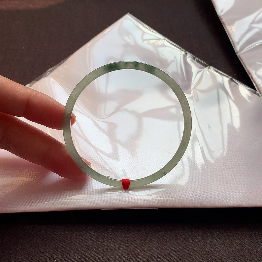 翡翠未镶嵌手镯55完美